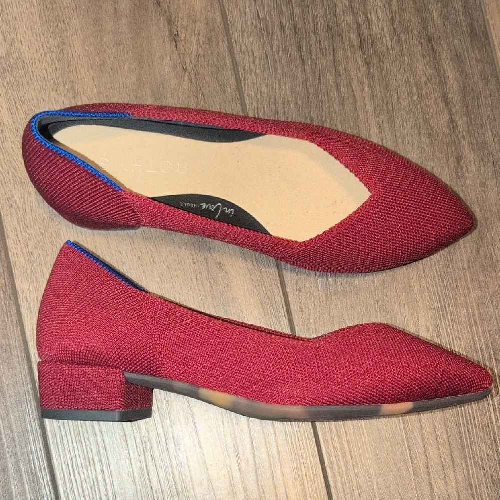 Rothy's The Point Chili Red Flat